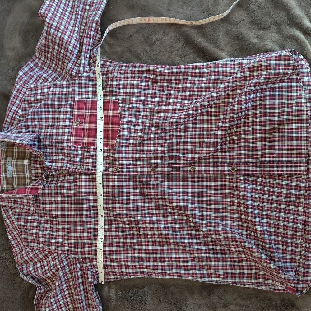 Ted Baker Button Down Plaid Euc Size 3 - image 4